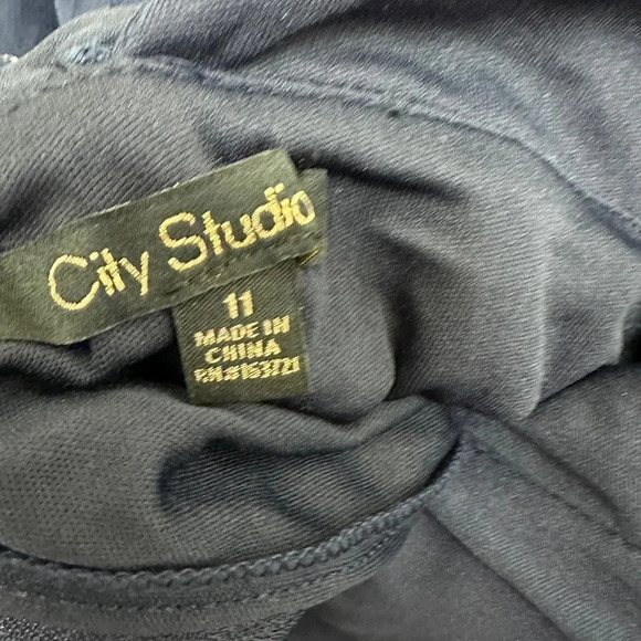 Formal Dress Size 11 Navy Lined Lace-up Open Back Gown Fall Wedding Flowers - Picture 8 of 11